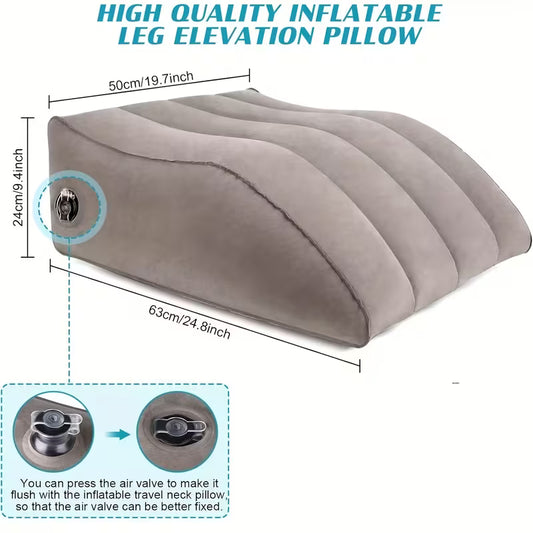 Uzpūšams kāju pacelšanas spilvens